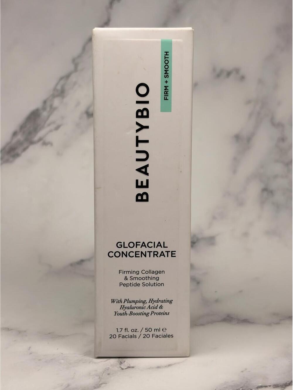 BeautyBio GloFacial Concentrate Firm + Smooth 1.7 oz Collagen Peptide NEW Sealed